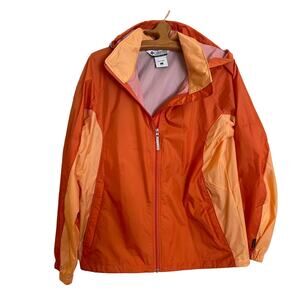 Women's Columbia Omni-Dry Outdoor Packable Windbreaker Hiker Jacket SIZE L 69724